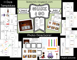 http://www.teacherspayteachers.com/Product/Direction-Dice-Temporal-and-Spatial-concept-Speech-Therapy-575467