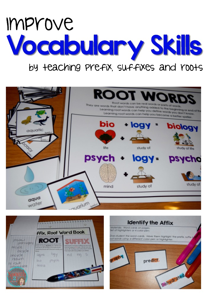 prefix, suffix and root words