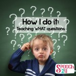 teach what question