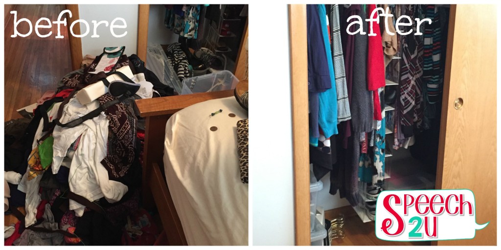 organizing closet