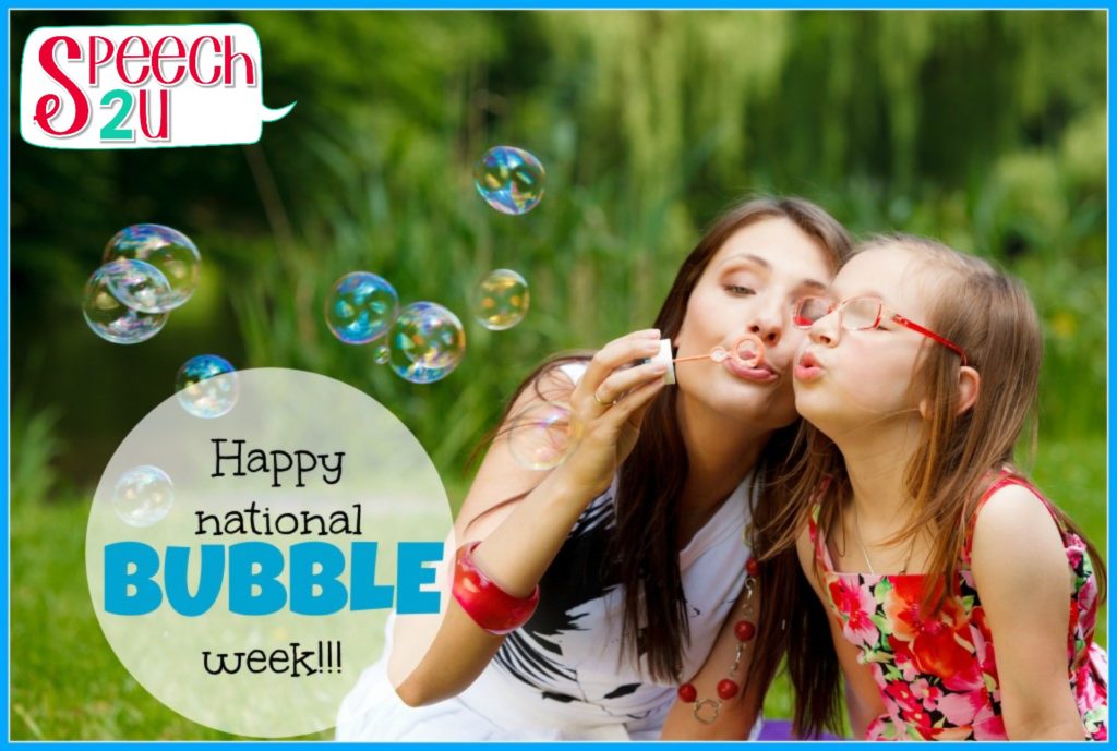 Speech therapy bubbles