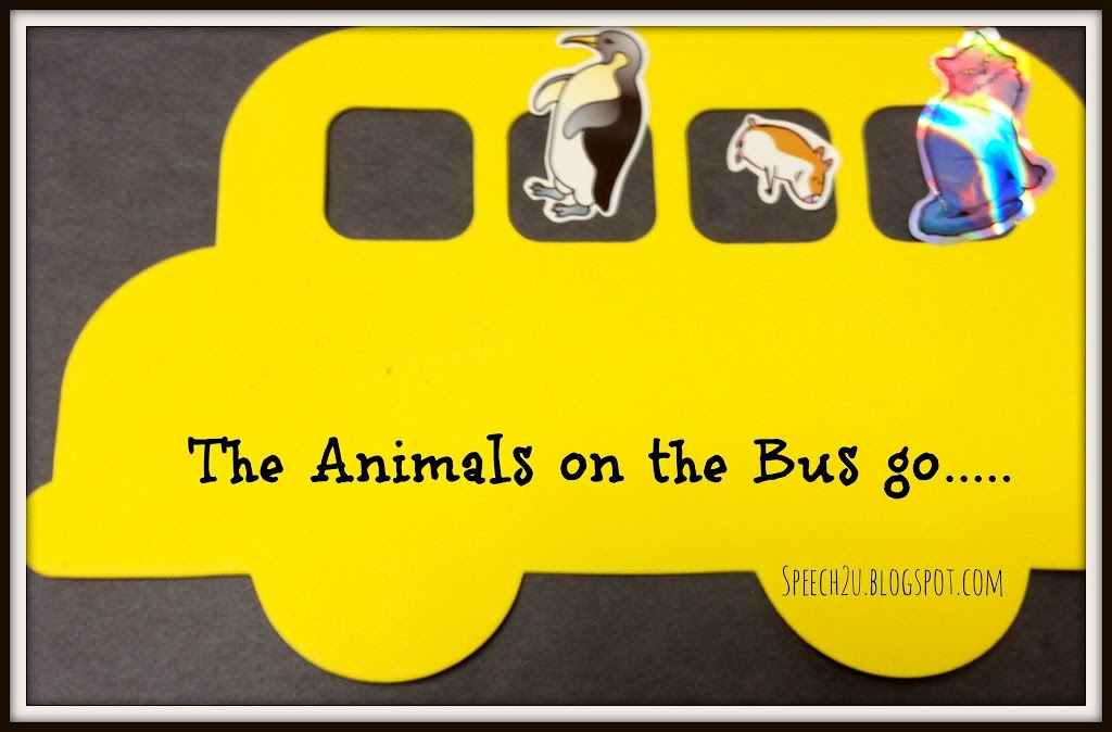 The Animals on the Bus-an okay therapy activity