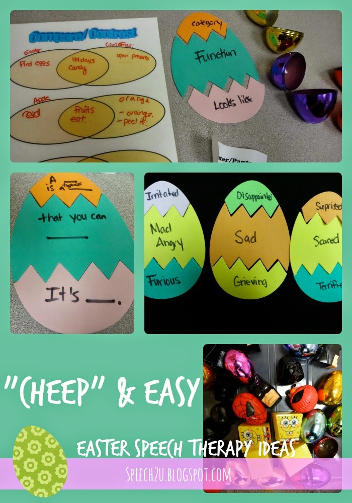 “Cheep” & Easy Easter Ideas for Speech Therapy
