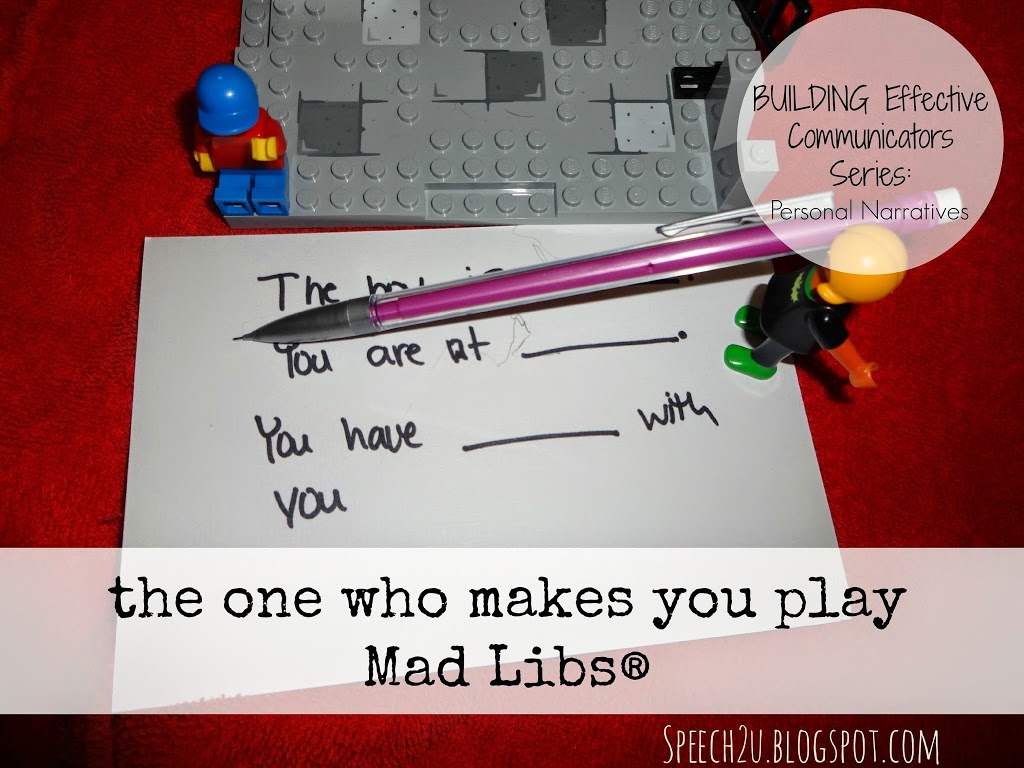 BUILDING effective communicators: the one who makes you play Mad Libs®