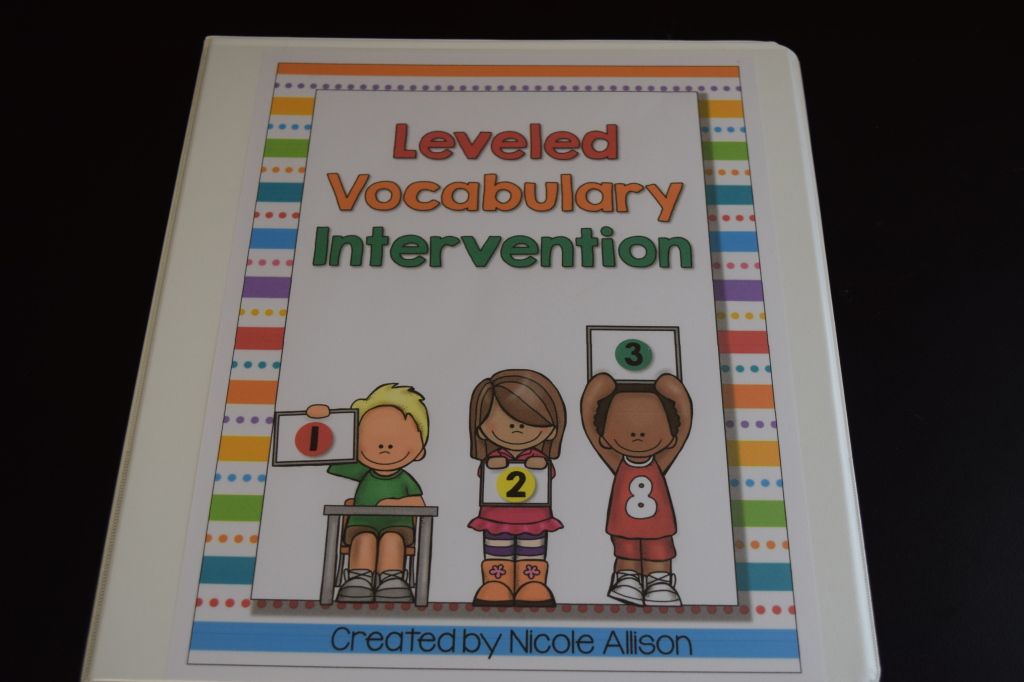 Thursday Therapy: Leveled Vocabulary Intervention (review)