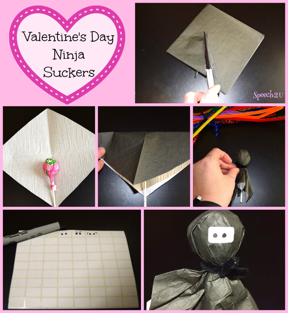 Ninja Valentine Suckers: For the Love of Speech Blog Hop