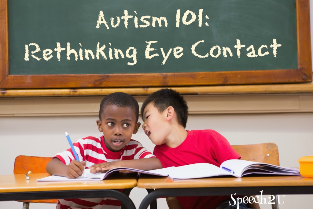 Autism Awareness Month: Eye contact