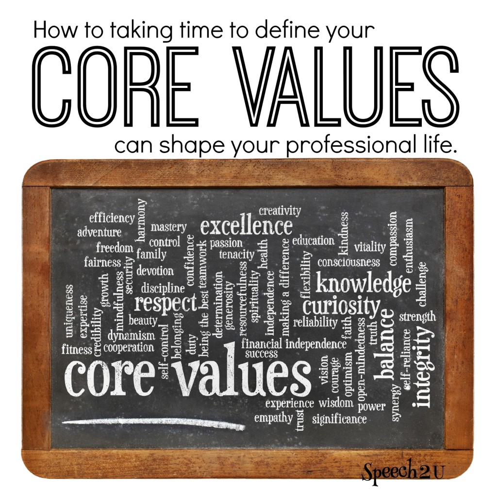 How thinking about your Personal Core Values can help you