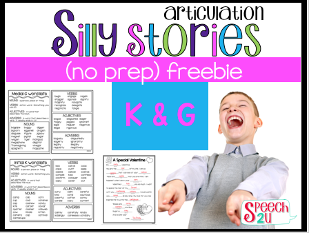 Valentine Speech Therapy Activities {{Freebies}}