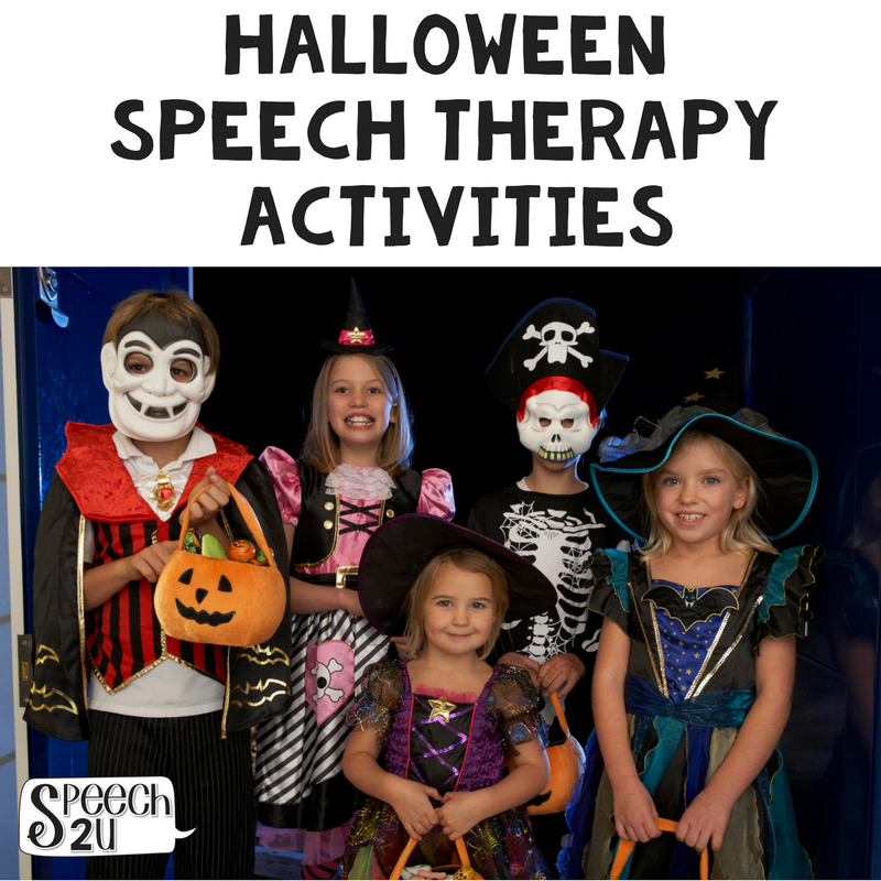 Halloween Speech Therapy Activities